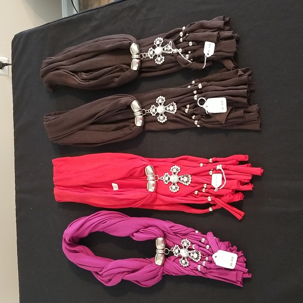 60" rhinestone scarf/belt